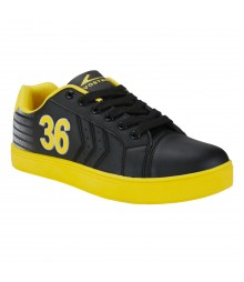 Vostro B166 Black Yellow Men Casual Shoes VSS0144